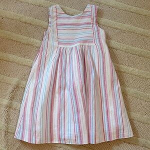 Luli & Me Striped Cotton Dress